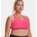 Biustonosz sportowy damski Crossback Mid Bra Under Armour - pink