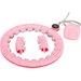 Hula hop z obciążnikiem i licznikiem Gymtek - pink