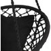 Huśtawka bocianie gniazdo boho XXL Luna Outtec - black