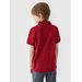 Koszulka chłopięca polo TPTSM478 4F - ciemna czerwień