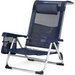 Krzesło plażowe z funkcją leżaka Sun Flex 2w1 Outtec - granatowe