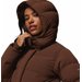 Kurtka puchowa z szelkami damska Amaze Puff Hooded Jacket Columbia - tobacco