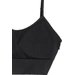 Biustonosz sportowy bezszwowy damski USBAF151 4F - głęboka czerń