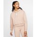 Bluza damska z kapturem Air Fleece Nike - beżowa