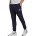 Spodnie dresowe męskie Essentials Fleece Regular Tapered Adidas - granatowe