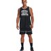 Spodenki męskie Baseline Woven Shorts Under Armour - Black / Pitch Gray
