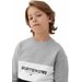 Bluza chłopięca 4FJAW23TSWSM630 4F - chłodny jasny szary melanż