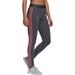 Legginsy damskie Loungewear Essentials 3-Stripes Adidas - szare