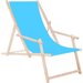 Leżak składany z podłokietnikami Springos - niebieski