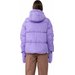 Kurtka puchowa damska 4FAW23TDJAF234 + rękawiczki 4F - fiolet