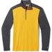 Bluza męska Classic Thermal Merino Base Layer 1/4 Zip SmartWool - żółty/szary