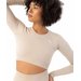 Longsleeve bezszwowy damski Blaze Carpatree - Oatmilk Beige