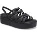 Sandały Brooklyn Strappy Low Wedge Wm's Crocs - Black
