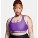 Biustonosz sportowy damski Crossback Mid Bra Under Armour - Lavish/White