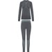 Bielizna termoaktywna damska Rocket Lady Set Viking - dk grey/it blue
