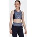 Biustonosz sportowy Aeroready 3-Stripes Print Sports Crop Top FARM Rio x Adidas