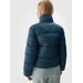 Kurtka puchowa damska TDJAF469 4F - morska zieleń