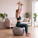 Obręcz do pilatesu, jogi silikonowa Gymtek - warm grey