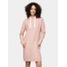 Sukienka dresowa damska H4Z20 SUDD011 4F - jasny róż
