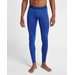 Spodnie kompresyjne męskie Pro Combat Tight Nike - niebieskie