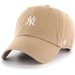 Czapka z daszkiem MLB New York Yankees Base Runner Clean Up 47 Brand - khaki Czapka z daszkiem MLB New York Yankees Base Runner Clean Up 47 Brand - khaki