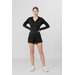 Bluza damska H4Z22 BLDF350 4F - czarna