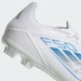 Buty piłkarskie, korki F50 League FG/MG Adidas - Cloud White/Silver Metallic/Cloud White