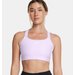 Biustonosz sportowy damski HeatGear High Under Armour - Salt Purple/White