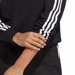Bluza damska Essentials 3-Stripes French Terry Crop Hoodie Adidas - czarna