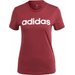 Koszulka damska Loungewear Essentials Slim Logo Tee Adidas - shadow red/white
