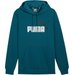 Bluza męska Essentials+ 2 Col Big Logo Hoodie Puma - Cold Green