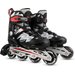 Rolki regulowane Lightning Xride - czerwone/czarne