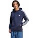 Bluza męska Essentials Fleece 3-Stripes Hoodie Adidas - granatowa