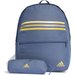 Plecak z piórnikiem Classic Horizontal 3-Stripes Adidas - niebieski