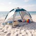 Parawan, namiot plażowy Easy Open Outtec - niebieski