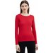 Longsleeve damski 4FSS23TLONF085 4F - czerwony