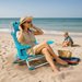 Krzesło plażowe z funkcją leżaka Sun Lite 2w1 Outtec - turkusowy