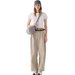 Koszulka, crop top damski OTHWAW24TTSHF2139 Outhorn - biały