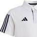 Koszulka juniorska polo Tiro 23 Competition Cotton Adidas - biała