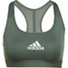 Biustonosz sportowy damski Powerreact Training Medium Adidas - zielony