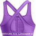 Biustonosz sportowy damski Crossback Mid Bra Under Armour - Lavish/White
