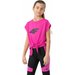 Koszulka dziewczęca 4FJAW23TFTSF431 4F - fuksja