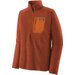 Bluza polarowa męska R1 Air Zip-Neck Patagonia - Burnished Red