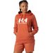 Bluza damska HH Logo Hoodie Helly Hansen - pomarańczowy