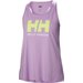 Bezrękawnik, top damski HH Logo Singlet Helly Hansen - fioletowa