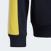 Dres juniorski ColorBlock Big Badge of Sport Adidas - granatowy/żółty