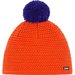 Czapka Merino Jamie Pompon MÜ Eisbar - orange