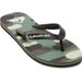 Klapki, japonki Molokai Art II Quiksilver - Black/Brown/Green