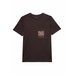 Koszulka męska 4FWSS24TTSHM1284 4F - ciemny brązowy