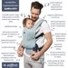 Nosidełko ergonomiczne City Zaffiro - niebieskie